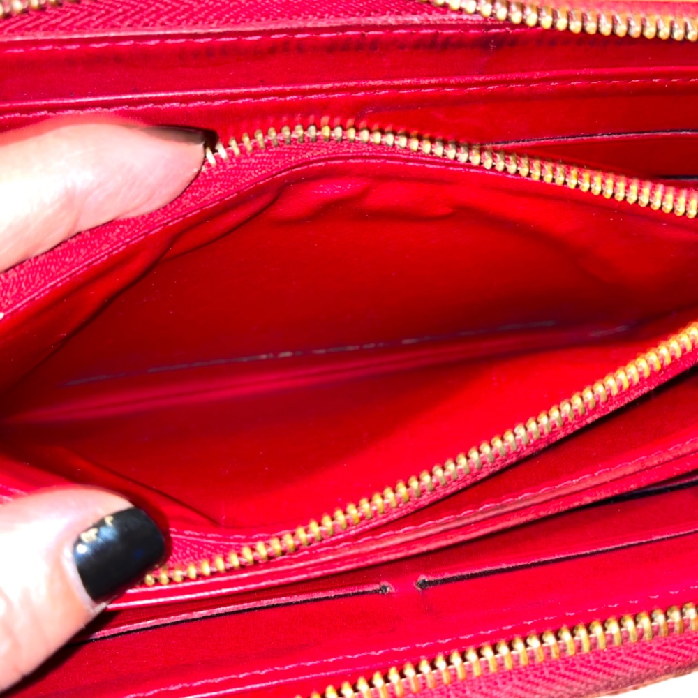 Louis Vuitton Red Embossed Wallet - Picture 8 of 16